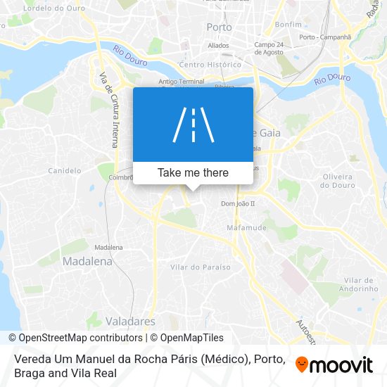 Vereda Um Manuel da Rocha Páris (Médico) map