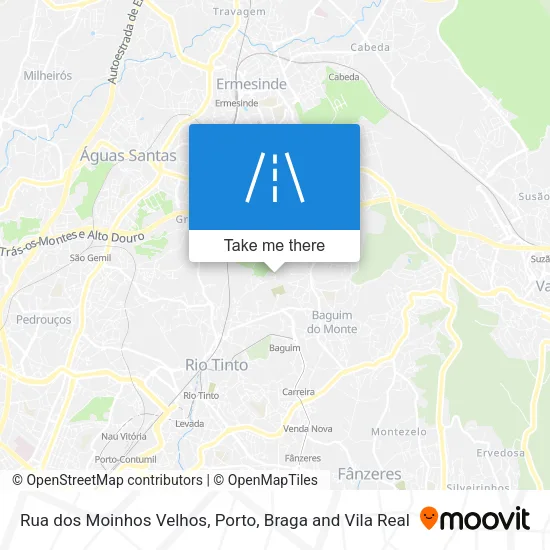 Rua dos Moinhos Velhos map