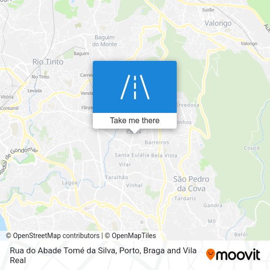 Rua do Abade Tomé da Silva map