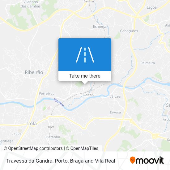Travessa da Gandra mapa