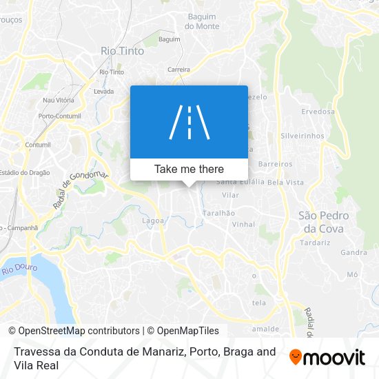 Travessa da Conduta de Manariz mapa