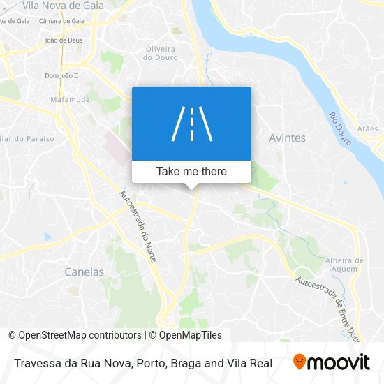 Travessa da Rua Nova mapa