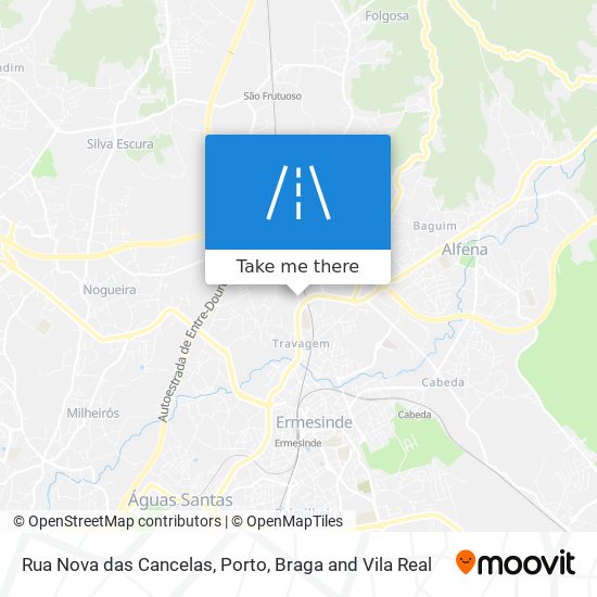 Rua Nova das Cancelas mapa