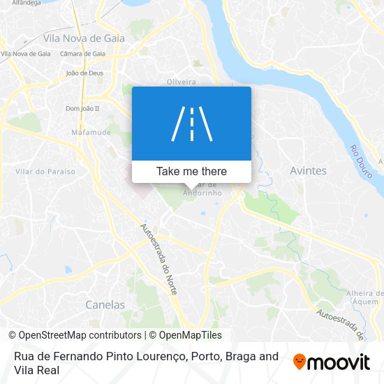 Rua de Fernando Pinto Lourenço mapa