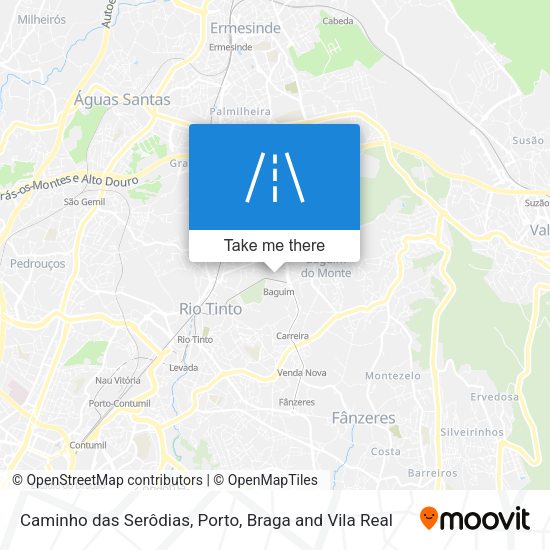Caminho das Serôdias mapa