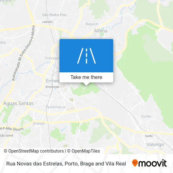 Rua Novas das Estrelas map