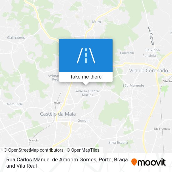 Rua Carlos Manuel de Amorim Gomes mapa