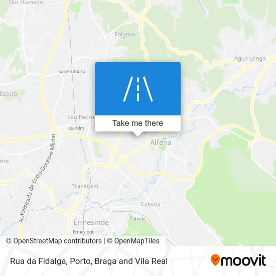 Rua da Fidalga map