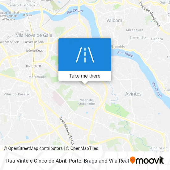 Rua Vinte e Cinco de Abril map