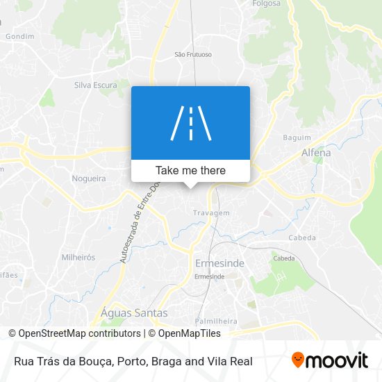 Rua Trás da Bouça mapa