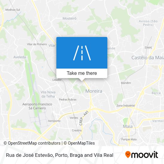 Rua de José Estevão map