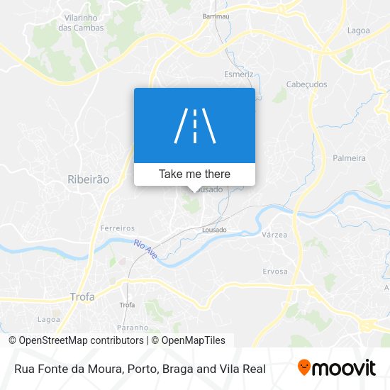 Rua Fonte da Moura mapa