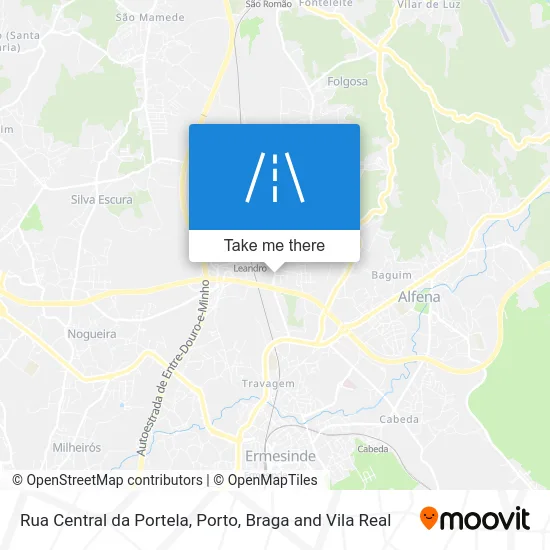 Rua Central da Portela map