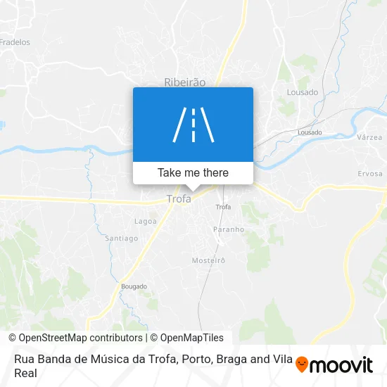Rua Banda de Música da Trofa map