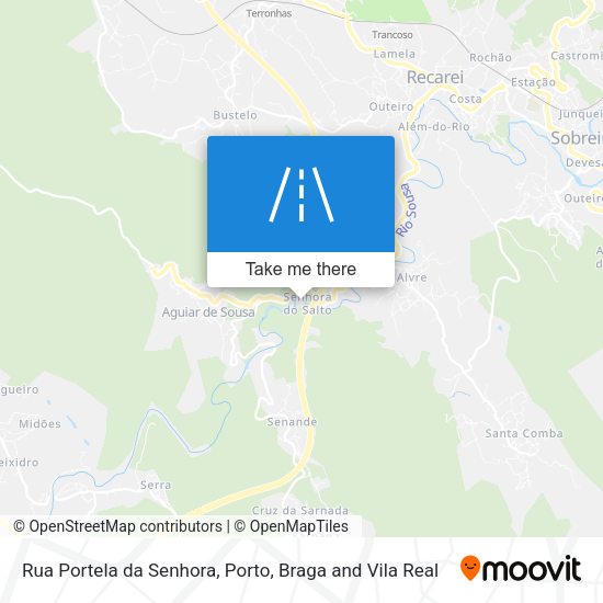 Rua Portela da Senhora mapa