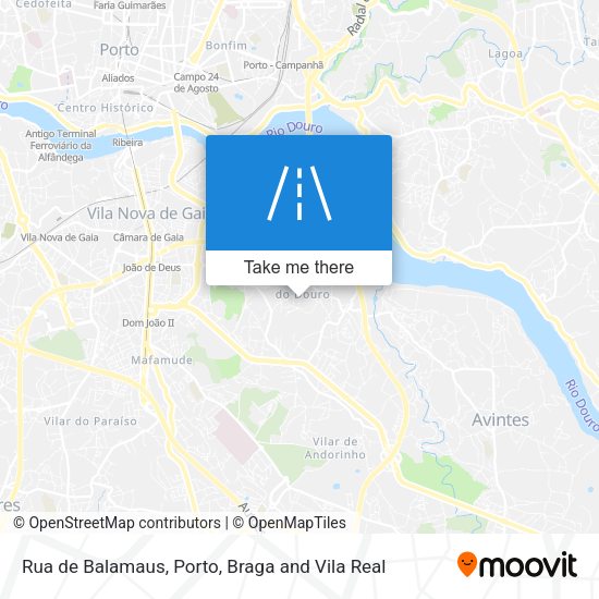 Rua de Balamaus mapa