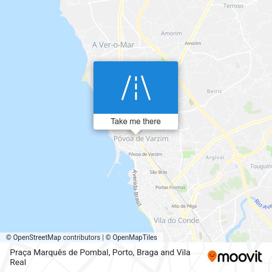 Praça Marquês de Pombal mapa