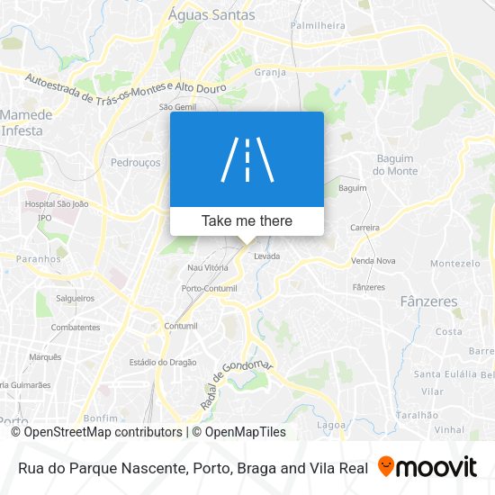 Rua do Parque Nascente mapa