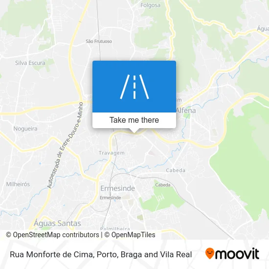 Rua Monforte de Cima map