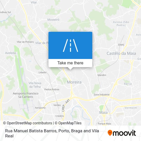 Rua Manuel Batista Barros mapa