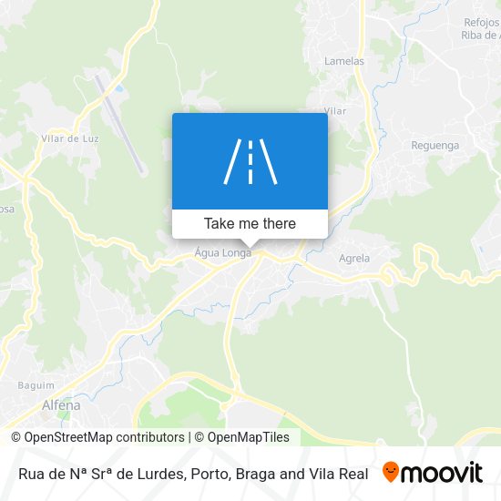Rua de Nª Srª de Lurdes mapa
