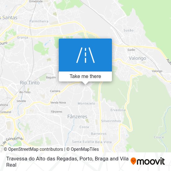 Travessa do Alto das Regadas map