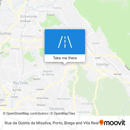 Rua da Quinta da Missilva map
