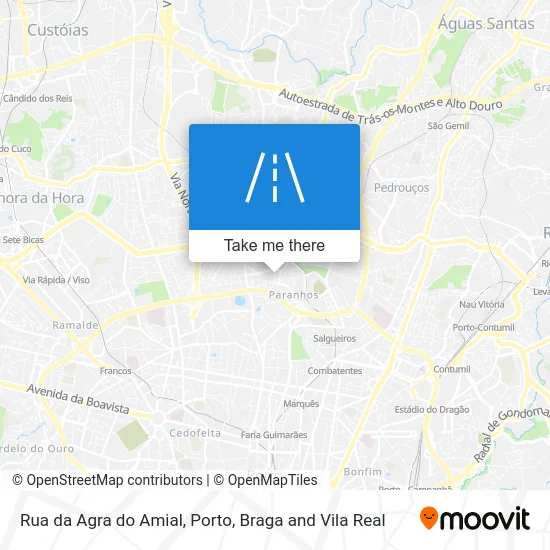 Rua da Agra do Amial map