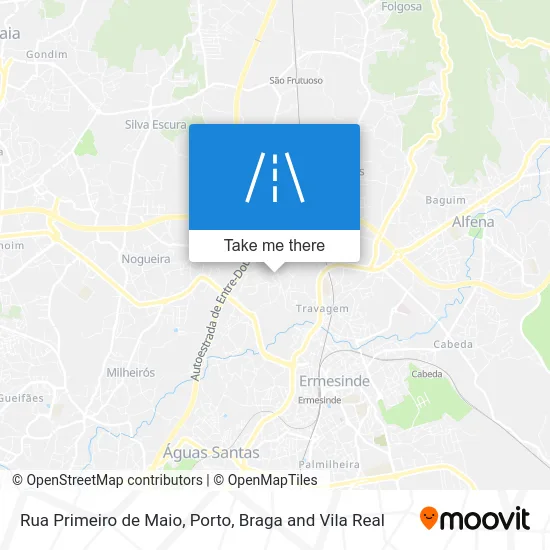 Rua Primeiro de Maio map