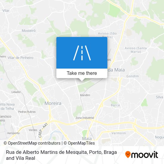 Rua de Alberto Martins de Mesquita map