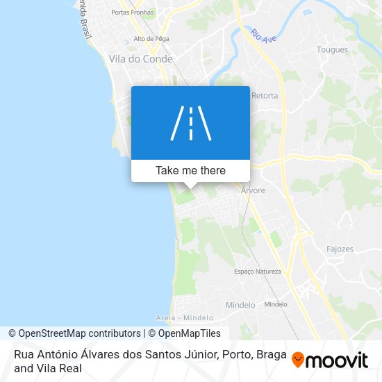 Rua António Álvares dos Santos Júnior map
