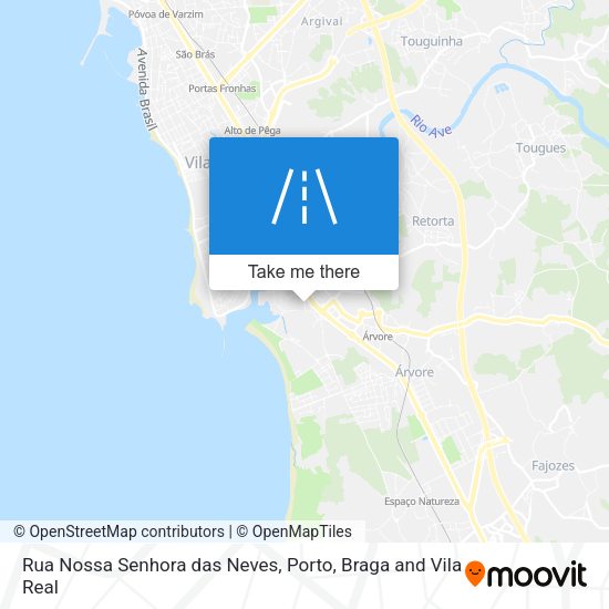 Rua Nossa Senhora das Neves mapa