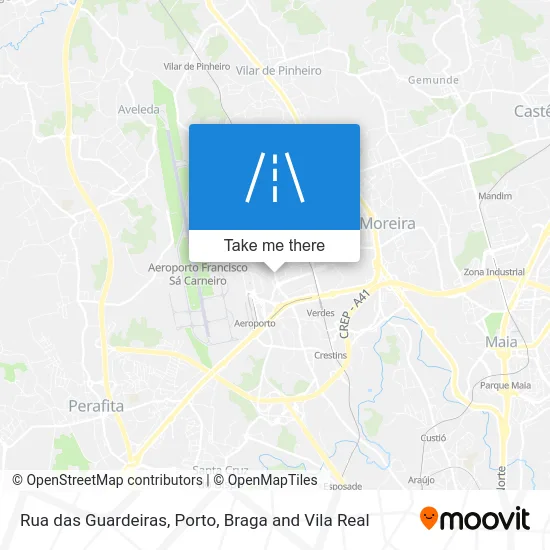 Rua das Guardeiras map