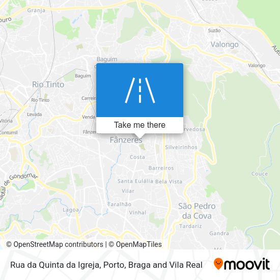 Rua da Quinta da Igreja map