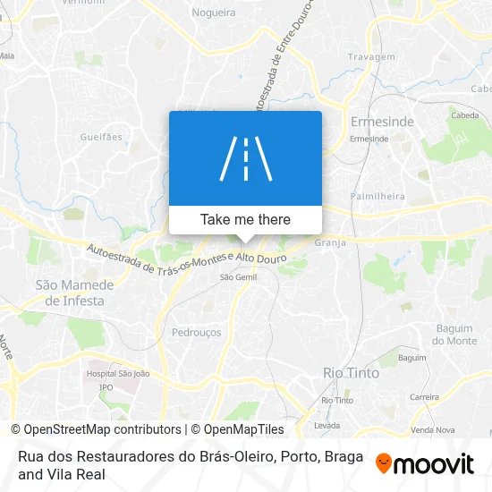 Rua dos Restauradores do Brás-Oleiro map