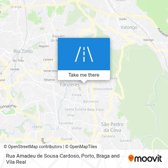 Rua Amadeu de Sousa Cardoso map