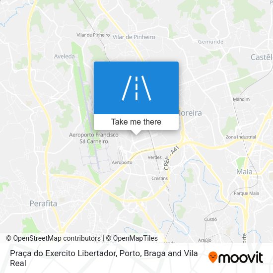 Praça do Exercito Libertador mapa