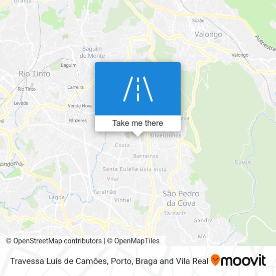 Travessa Luís de Camões mapa