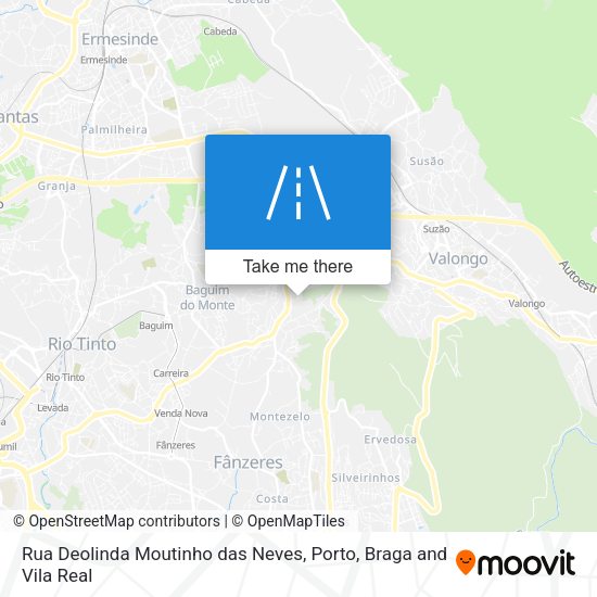 Rua Deolinda Moutinho das Neves map