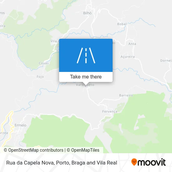 Rua da Capela Nova map
