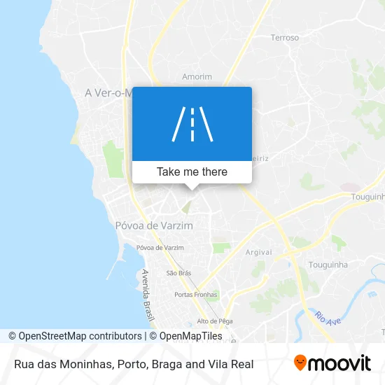 Rua das Moninhas map