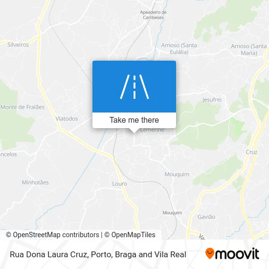 Rua Dona Laura Cruz map
