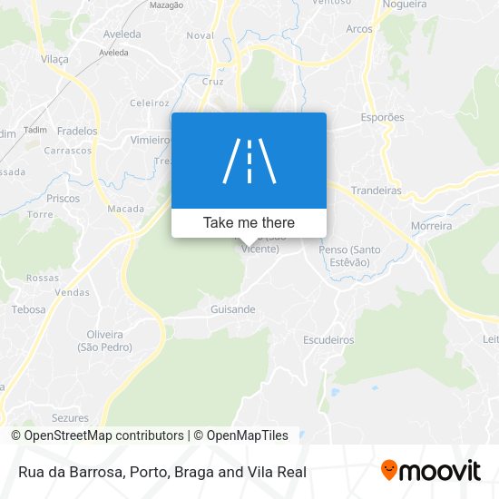 Rua da Barrosa map