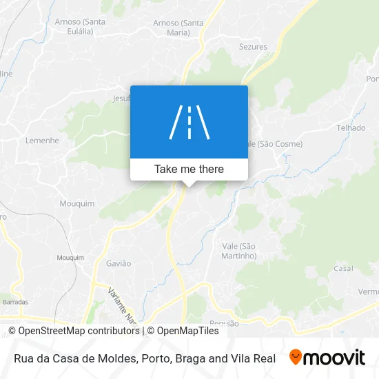 Rua da Casa de Moldes map