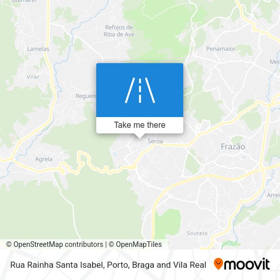 Rua Rainha Santa Isabel mapa