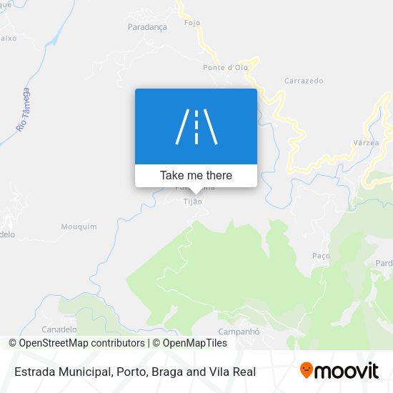 Estrada Municipal mapa