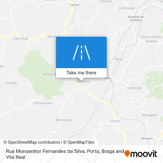 Rua Monsenhor Fernandes da Silva mapa