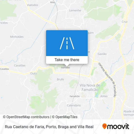 Rua Caetano de Faria map