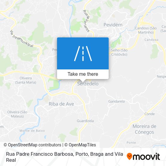 Rua Padre Francisco Barbosa mapa