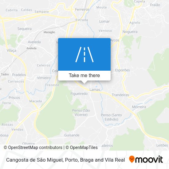 Cangosta de São Miguel map